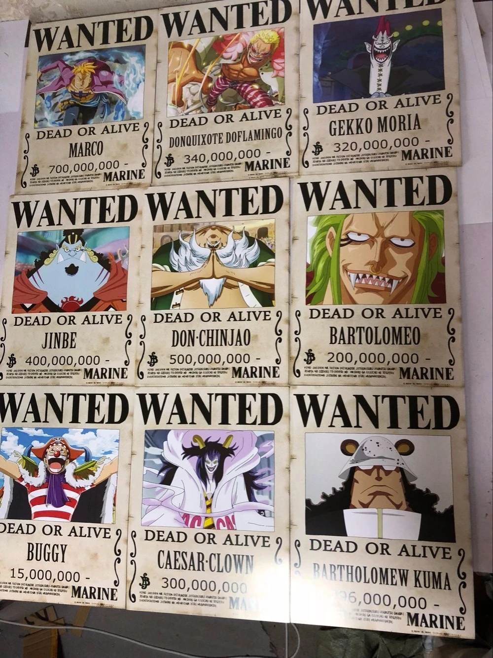 ワンピースポスター9ピース セットリワード不要のレトロな版壁紙最新のアニメーション周辺 Poster Wanted Poster One Pieceposter One Piece Wanted Aliexpress