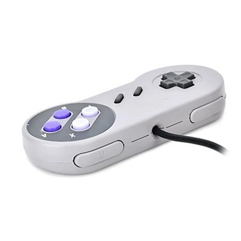 Portable Game Controller 16 Bit for Super Nintendo SNES System Console Control Pad 