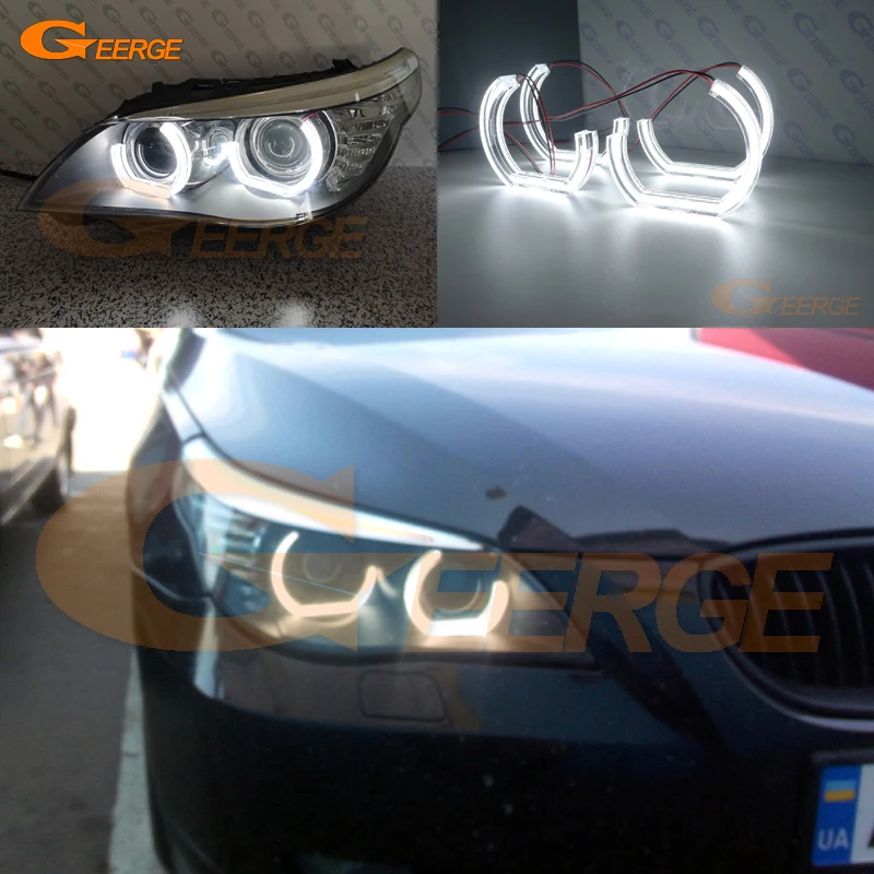 Для BMW E60 E61 LCI 550i 545i 530i 528i 535i XI M5 2008 2010 Ксеноновые фары ультра яркие DTM M4 стильные