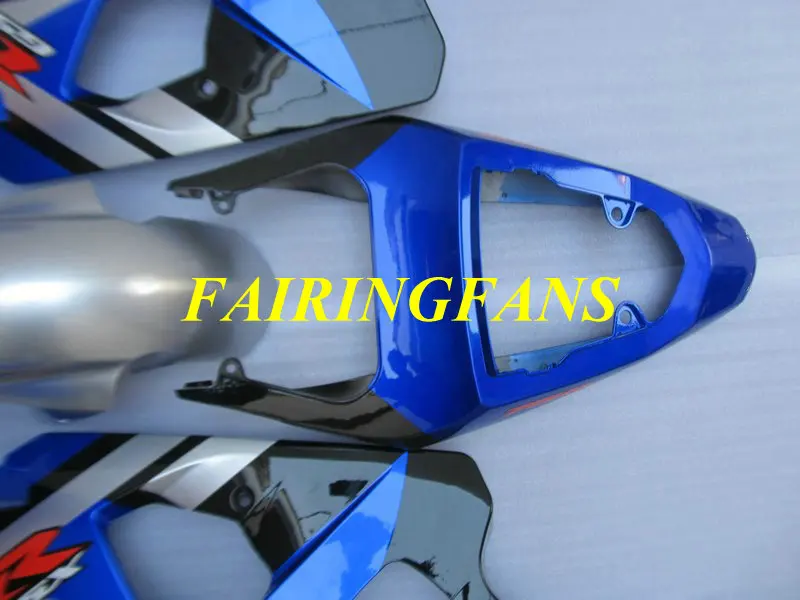 Комплект обтекателей для мотоцикла GSXR600 750 K4 04 05 GSXR 600 GSXR750 2004 2005 ABS синий серебристый Обтекатели кузова+ подарки SE44