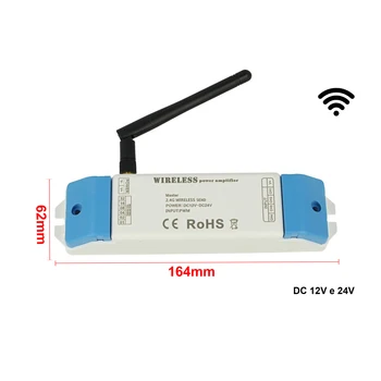 

LEDLUX CL0240 Wireless 2.4G Master PWM signal amplifier 4 channels RGBW 12V 24V AP240