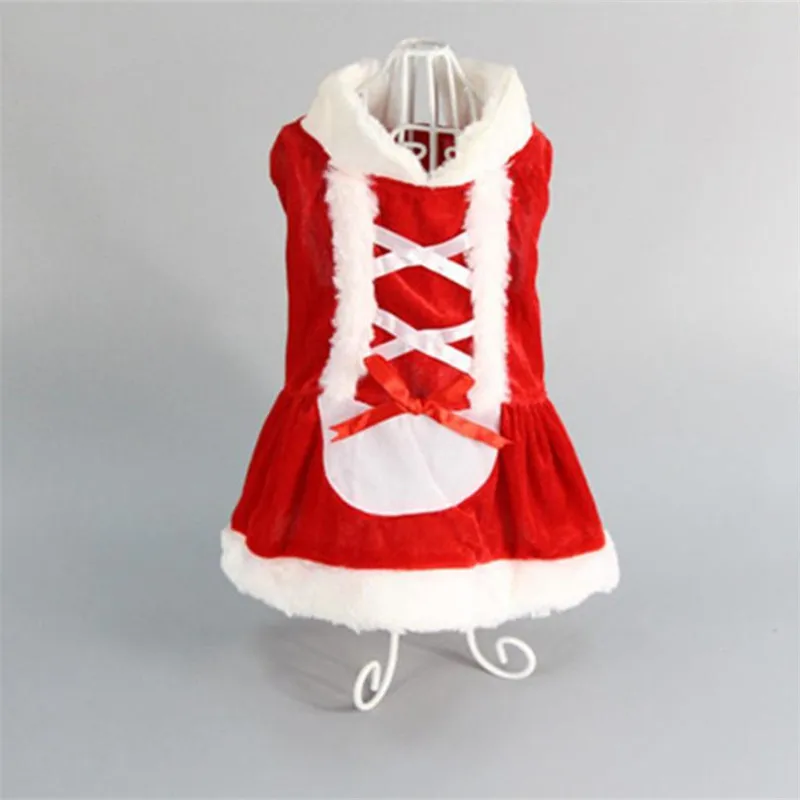 Рождественская Одежда для собак, пальто Санта Клаус, костюмы для собак, одежда, платье, платье для щенков, одежда для Рождества# B20