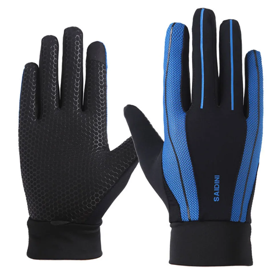 Перчатки для занятий спортом, велоспортом, полный палец, Guantes, мужские, женские, на открытом воздухе, для вождения, защита от солнца, дышащие, Нескользящие, с сенсорным экраном, для верховой езды, варежки