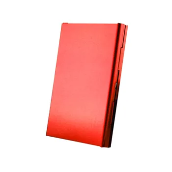 

Cigarette Case Holder Aluminum Alloy Hard Flip Open Extra Slim Cigarette Storage Container Box