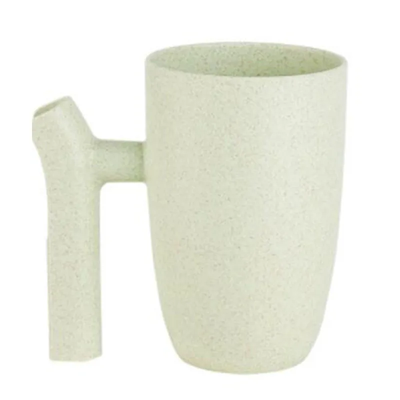 

2019 new wheat straw creative mug cup brushing cup wash Nordic wind couple cup simple fashion tooth cylinder plastic cup
