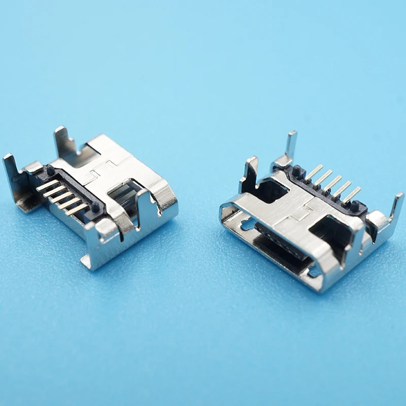 Разъем Micro USB 5Pin 50 шт./лот гнездовой разъем DIP4 без боковой стороны завивки замена