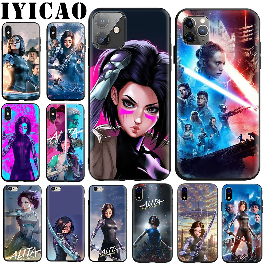 Alita Battle Angel Мягкий силиконовый чехол для телефона iPhone 5 6 7 8 11 5S 6s Plus 7Plus 8Plus X XS XR XSMax Max