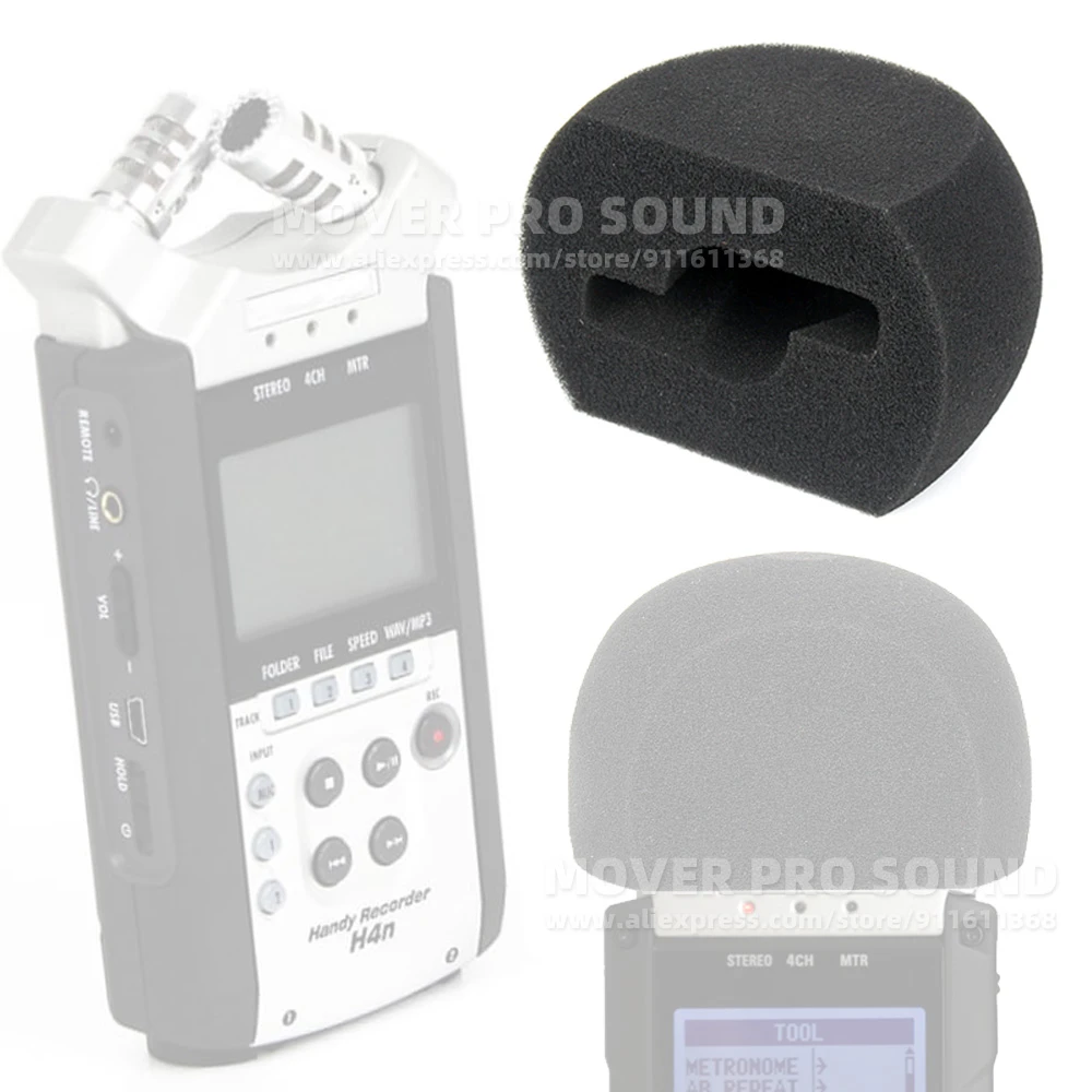 Para zoom h4n h 4 h4 n windscreen recorder mic anti pop filtro de tela