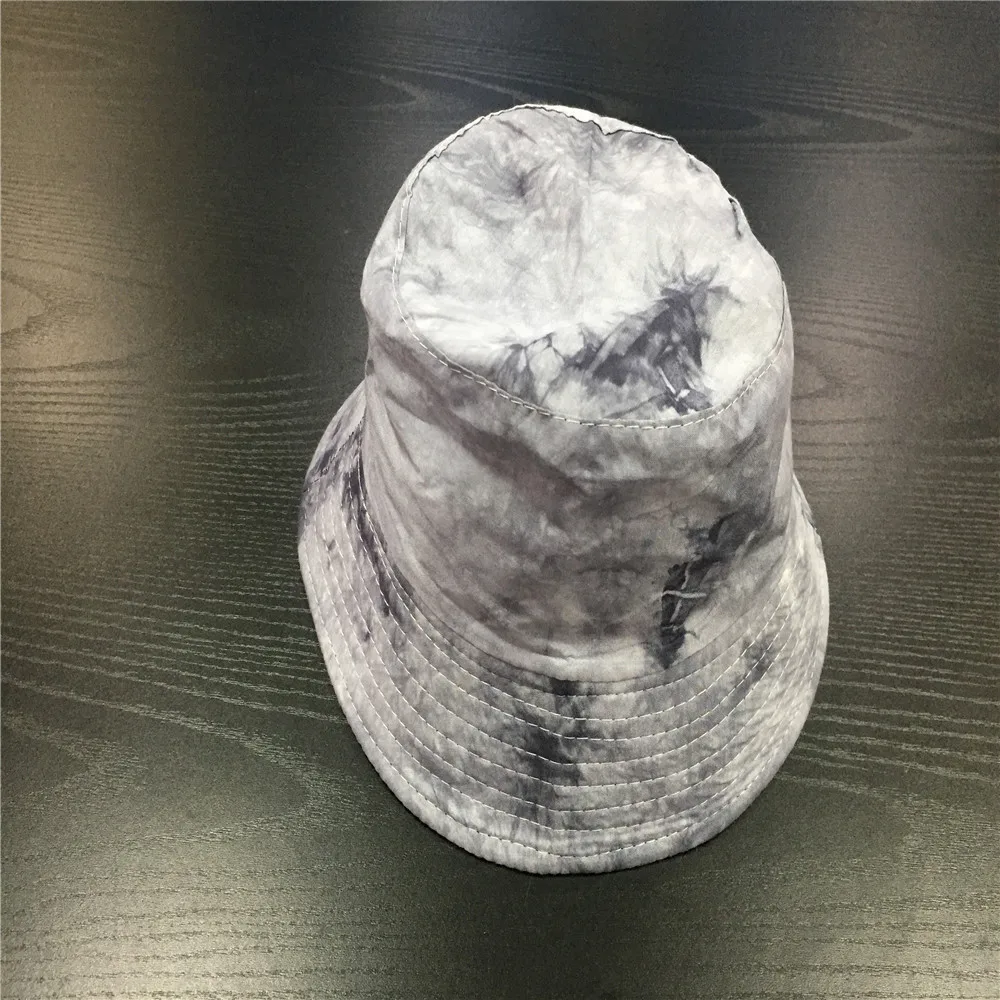 Light Grey multi Краска для женщин шляпа ведра леди девушки сплошной тонкий хлопок двухслойная Рыбацкая шляпа с черная Подкладка Женская защита от солнца предотвратить шляпы - Цвет: Light Grey multi