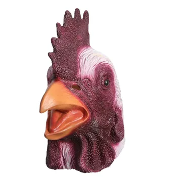 

Chicken Animal Mask Realistic Rooster Latex Mask Full Head Thanksgiving Day Party Masks
