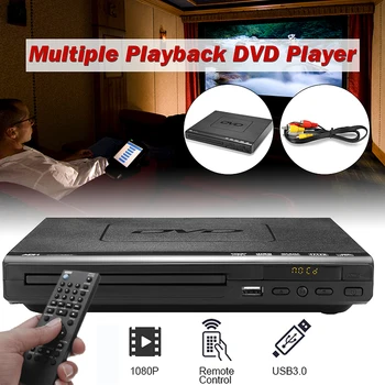 

Mini DVD Player USB HD Portable Multiple Playback ADH DVD CD SVCD VCD MP3 Disc LED Display Player Home Theatre System 110V-240V