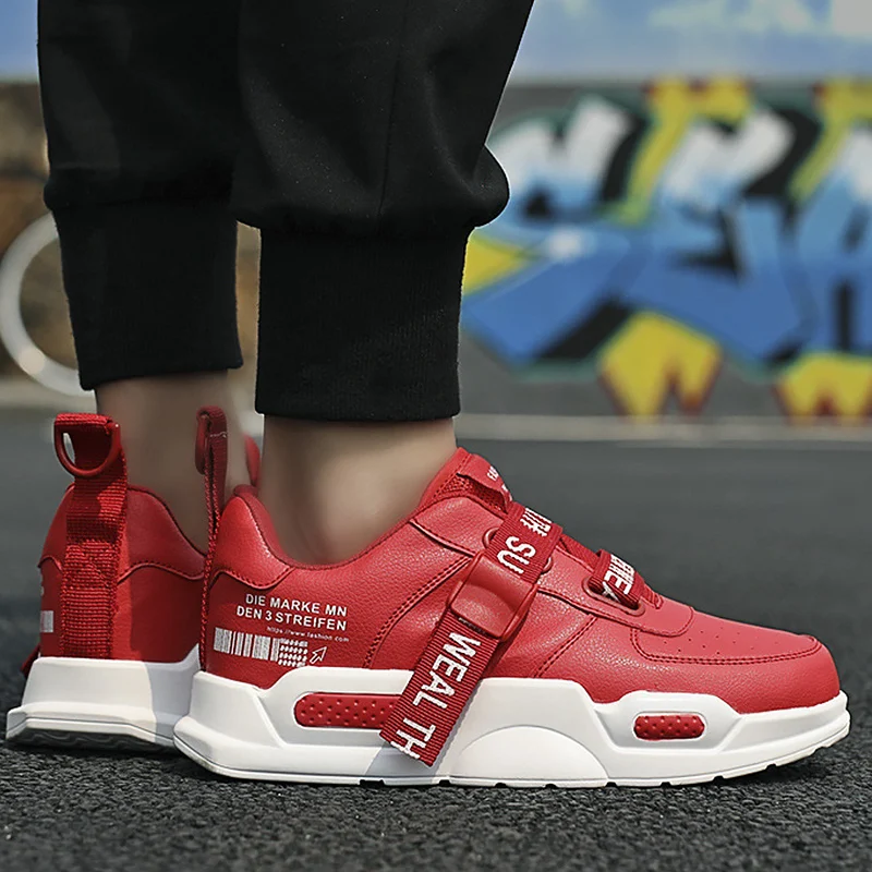 Kopen Heren Chunky Sneakers gesp Superstar Casual Schoenen Jongens Loopschoenen Man schoeisel Trainers gevulkaniseerd Groen Maat 11