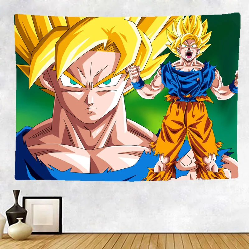 

Big Tapestry Classic Japan Anime Dragon Ball Wall Hanging Polyester 200x150cm Decor Son Goku Polyester Curtains Long Table Cover