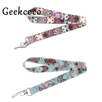 

10pcs/lot J1400 Cartoon Pattern Tags Strap Neck Lanyards for keys ID Card Pass Gym Mobile Phone USB badge holder DIY Hang Rope