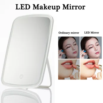 

Original Smart Makeup Mirror Desktop Led Light Portable Folding Light Mirror Dormitory Desktop Practical Beauty Mirror