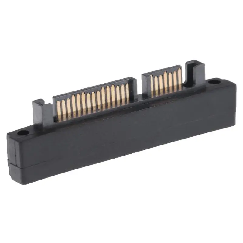 Высокоскоростной 500 мбит/с 90 градусов 7+ 15Pin Sata штекер к женскому порту конвертер адаптер для Sata HDD SSD жесткий диск