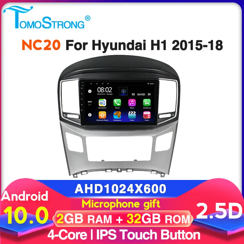 4 ядра Android автомобильный gps мультимедийный плеер для Hyundai H1 2 2017 2018 аудио Радио