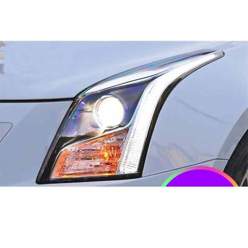 Стайлинг ходовых автомобилей Drl Luces Led Para авто лампа Automovil фары автомобиля фары в сборе 14 15 16 для Cadillac ATS-L