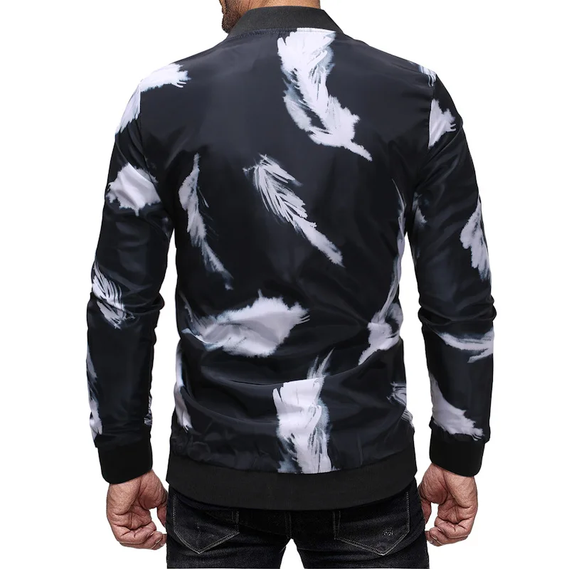 AliExpress, осень и зима, стиль, мужская повседневная куртка с цветочным принтом, большие размеры, Мужское пальто Ja007