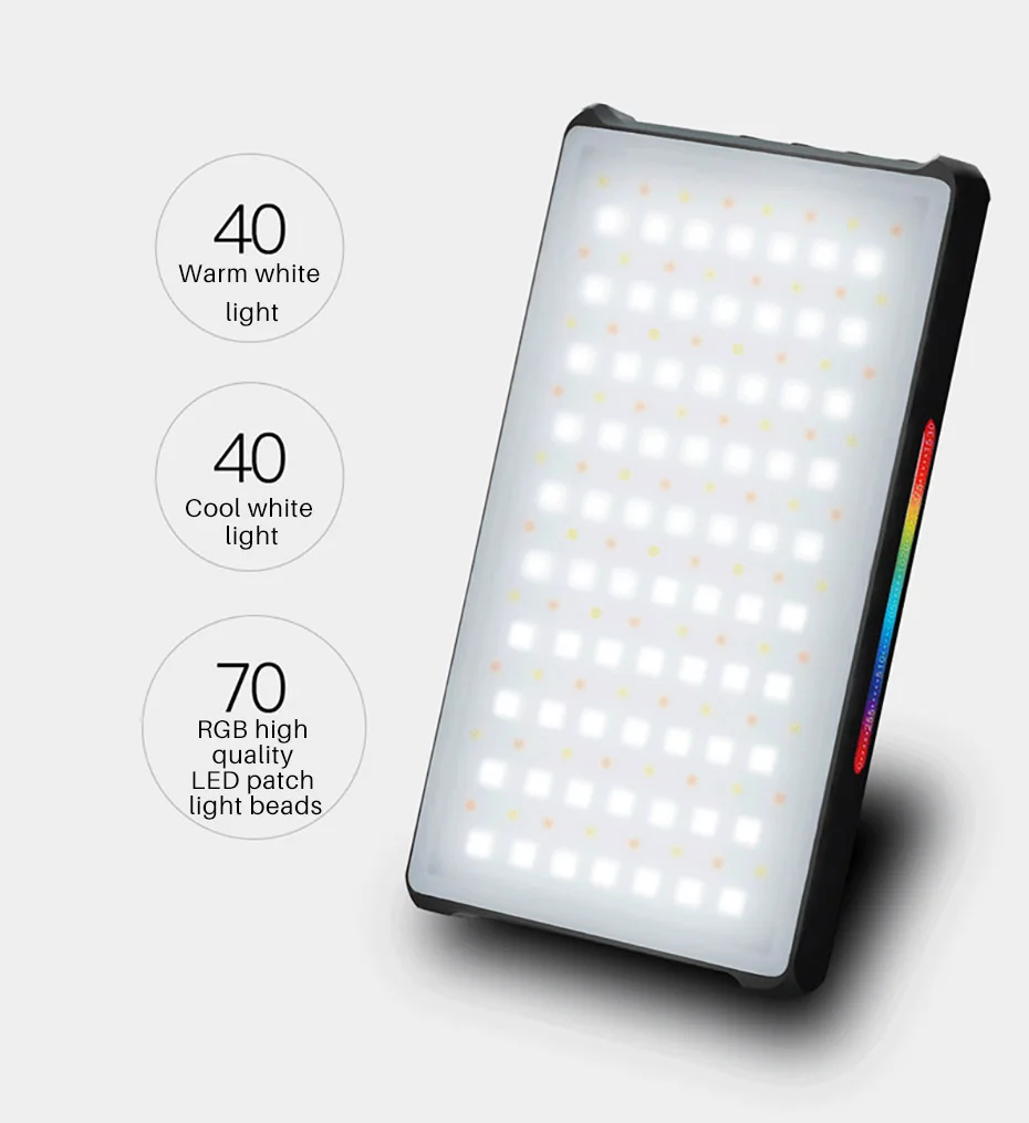 YONGNUO YN365 RGB светодиодный светильник на камеру светильник Карманный селфи светильник 2500 k-8500 k RGB 3300mAh фотографический светильник ing для tik tok youtube