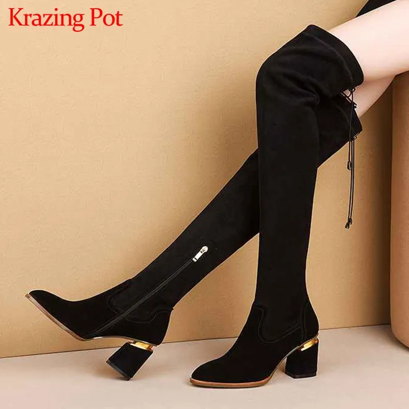 round toe stretch boots