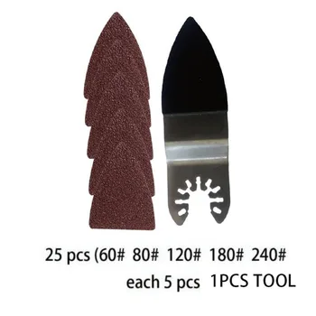 

25xSander Sandpaper Hook &Loop Sanding Paper Abrasive Woodworking Tool Set Sale