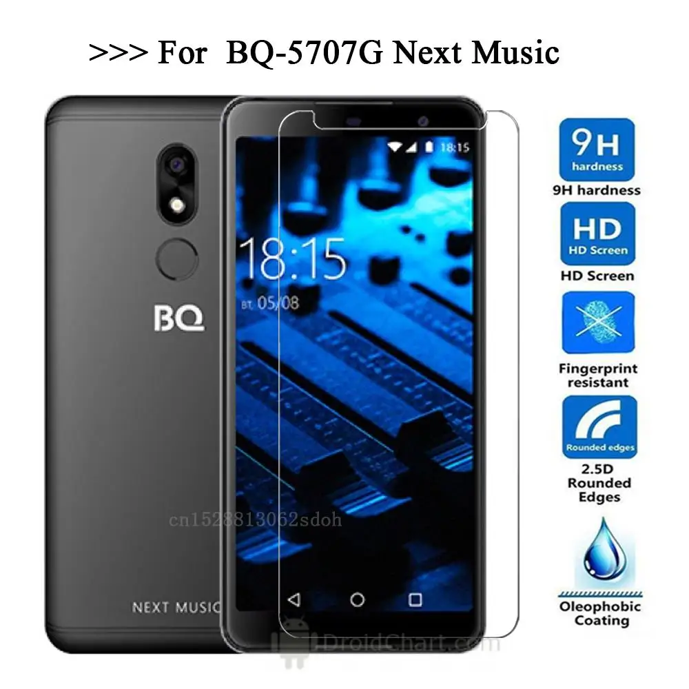 

Tempered Glass for BQ BQ-5707G Next Music Smartphone Explosion-proof 9H Protective Film cover Screen