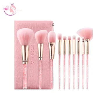

10 Pcs Makeup Brushes Set Professional with a Bag Powder Foundation Eyeshadow Lip Brush Tool
