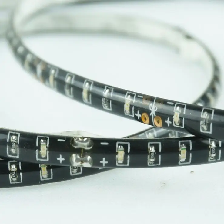 [Seven Neon] 10 шт. IP65 Водонепроницаемый 100 светодиодный s/шт 5 мм Тонкий FPBC SMD 0603 боковой emmiting Автомобильный декоративный светодиодный светильник с гибкой полосой