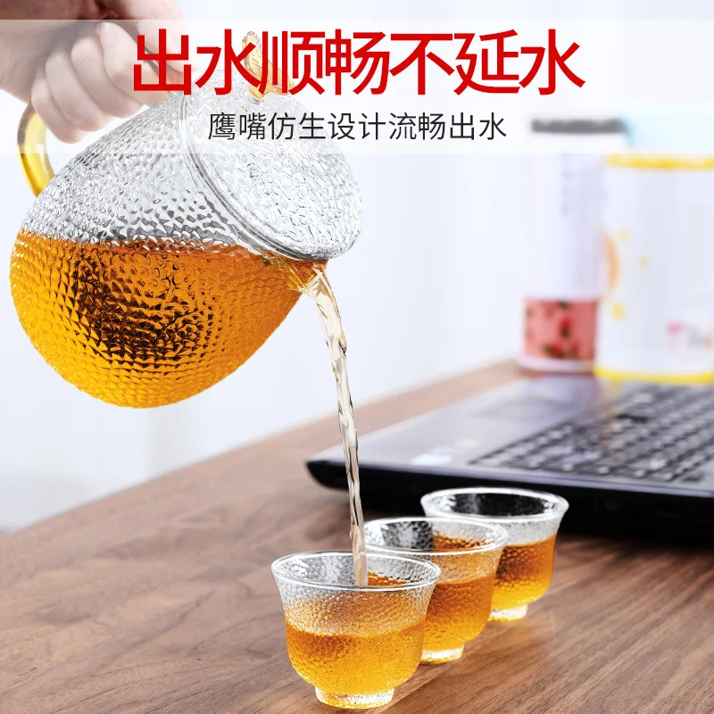  Glass Fast Passenger Cup Portable Travel Tea Set One Pot Three Cups Kung Fu Teapot Black