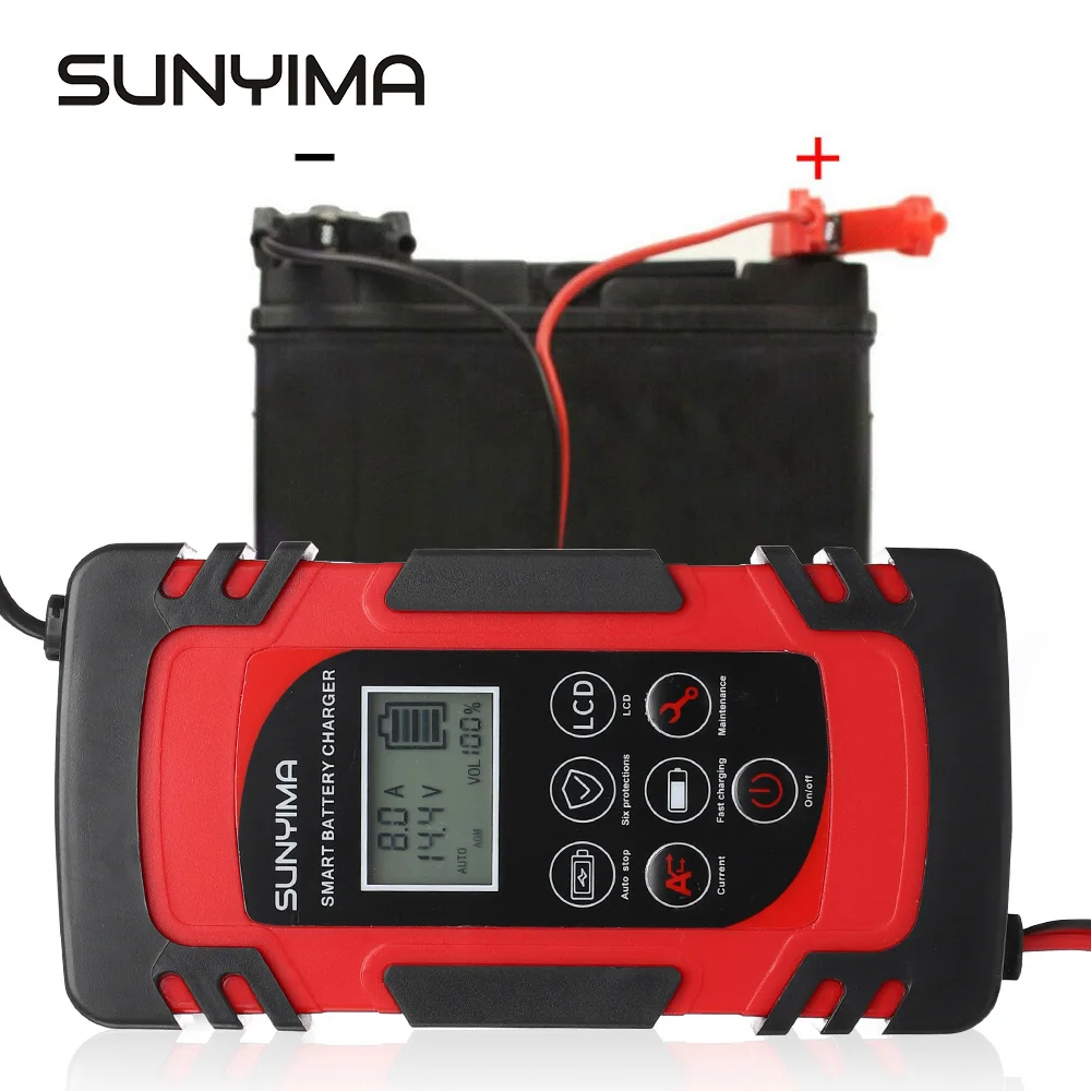 Sunyima 12v 24v Car Charger 100ah For Auto Battery Loader Starting