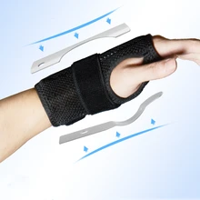 1 шт. браслет на запястье поддержка Спорт Sprain шина переломы карпальный туннель запястье фиксируемый бандаж повязка на руку упражнения безопасность Прямая поставка