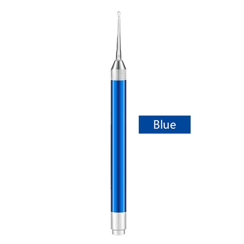 Синий Luminous Ear Spoon Baby Adult Ear Wax Cleaner Flashlight Earpick Earwax Remover Light Ear Curette Tool - Цвет: Синий