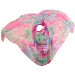 100% Real Chinese Silk Veil Shawl Women Scarf Costume Accessory Belly Dance Pure Natural Veil Customized Handmade Dyed Silk Veil