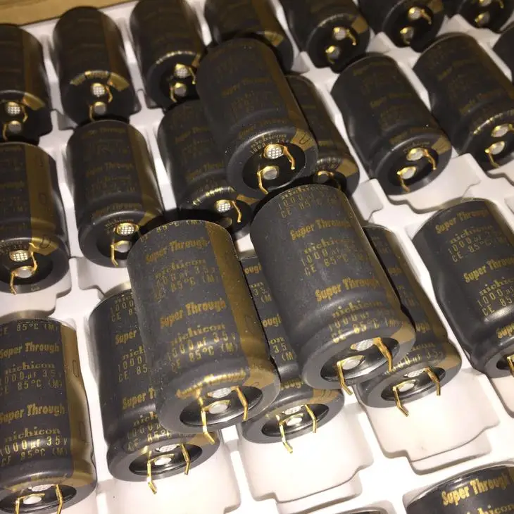 Импортный конденсатор Электронный кг superсквозной 1000UF35V аудио конденсатор с позолоченными ножками