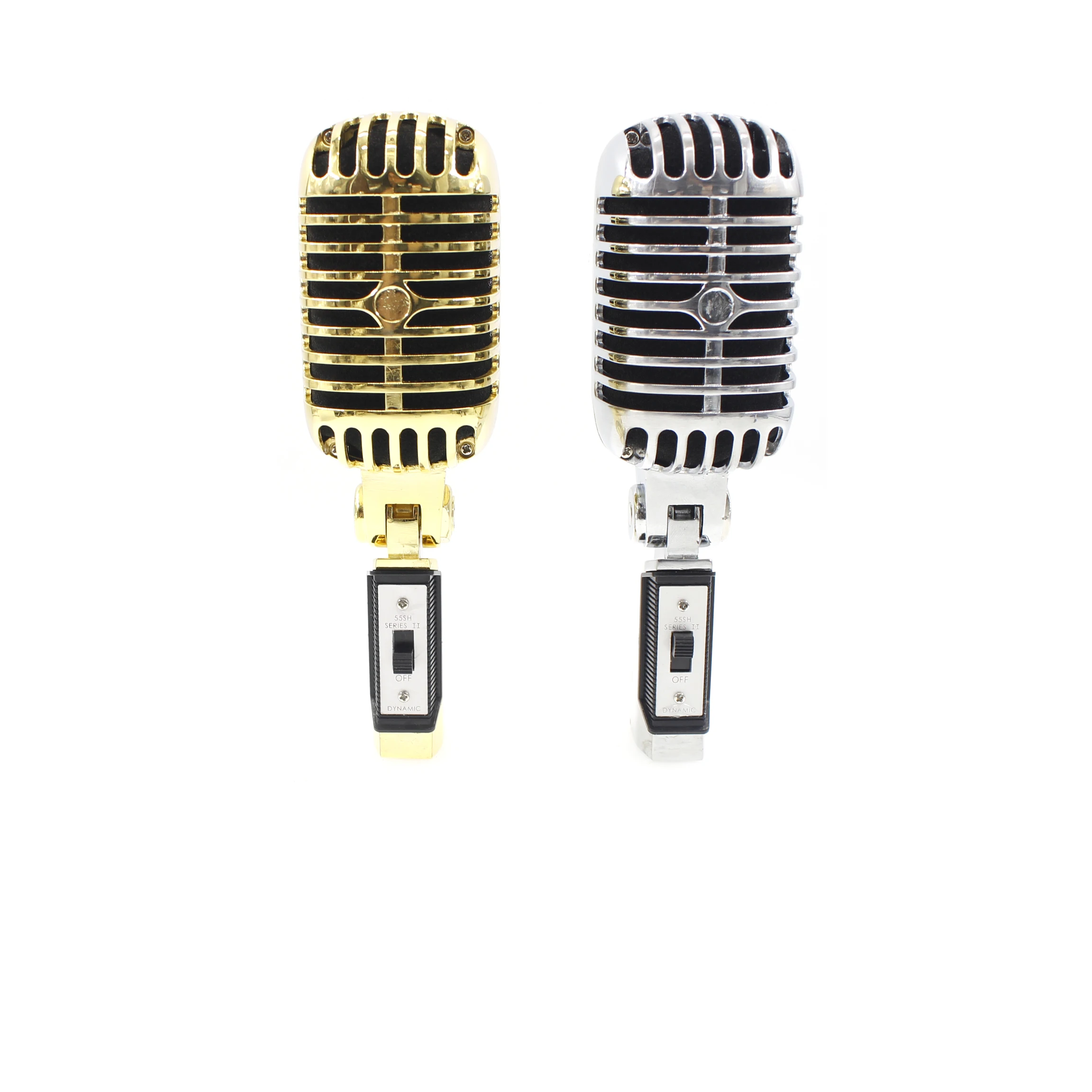 Deluxe Metal Professional Microfono Vocal Dynamic Retro Vintage Microphone For PC Karaoke Mixer Audio Studio Video KTV Sing DJ