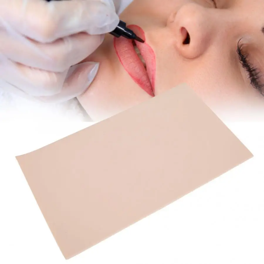 Microblading 5 шт./компл. заготовки для обучения татуировке кожи постоянный макияж Обучение поддельная кожа для начинающих ресницы аксессуары n