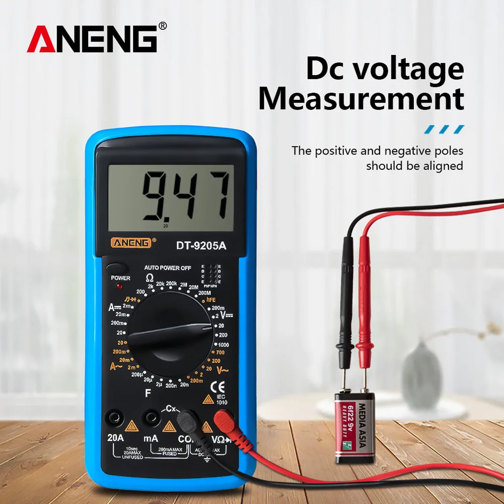 

LCD Display Digital Multimeter Alternating/Direct Voltage Current Resistance Capacitance Diode Triode Tester