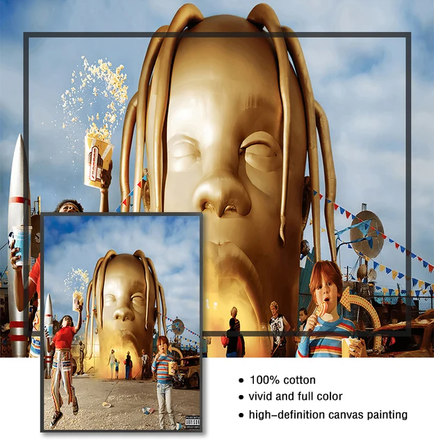 Star Rodeo Astroworld Album Canvas Painting Posters and Prints Wall Art for  Living Room Home Decor New Poster Travis Scott Music - AliExpress