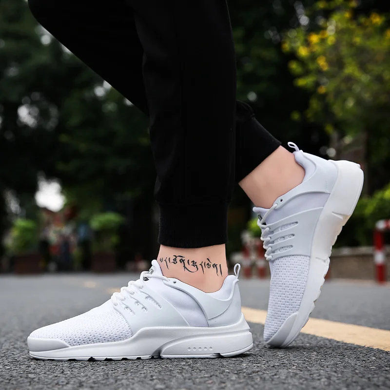 Summer Fly Netting Surface Casual Sports Shoes Men's Korean-style Trend Students Running Shoes Mesh Shoes Lightweight Breathable