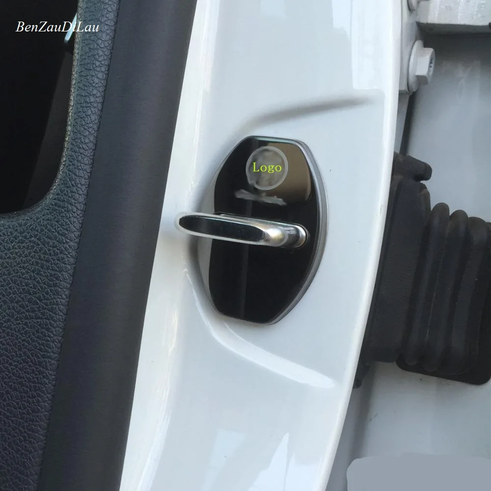 Автомобильный Дверной замок защитный чехол антикоррозийный декоративные аксессуары для Volkswagen VW Golf 5 6 7 MK6 MK5 Polo b4 Passat Tiguan