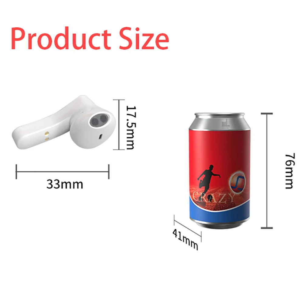 TWS 5 0 Bluetooth Earphones Canned Wireless Headphones Gaming Earbuds Stereo Sports Headset With Microphone Electronic Item Gift