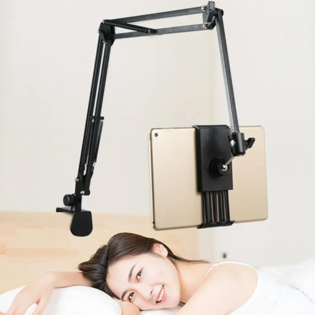 

Adjustable Bed Tablet Stand 110cm Arm Universal Rotating Table Hands Cell Holder For iPad Phone Desktop Bracket 3.5--10.6'' T9C8