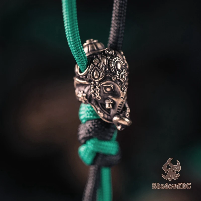 

EDC тибетский серебряный латунный нож, бусины, подвеска, искусственные украшения, тибетское серебряное Латунное снаряжение для кемпинга, EDC инструменты