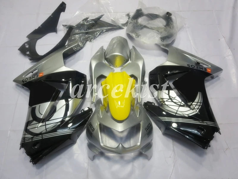 4 подарки комплект обтекателей ABS подходит для Kawasaki Ninja 250 EX250 ZXR250 2008- 08 09 10 11 12 13 14 Комплект кузова черный серебристый