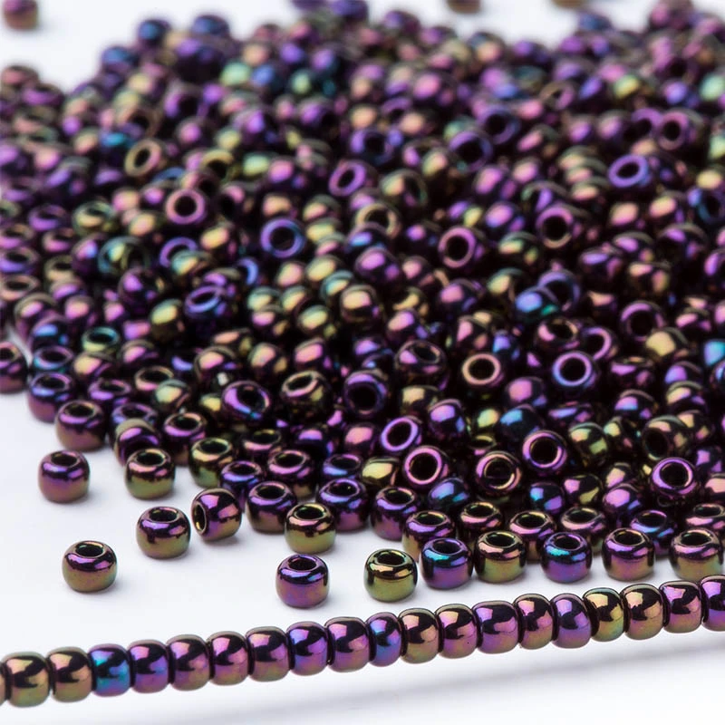 

Taidian Japanese TOHO Metallic Beads Rainbow Color 2.0mm 11/0 5 Grams/lot About 500 Pieces