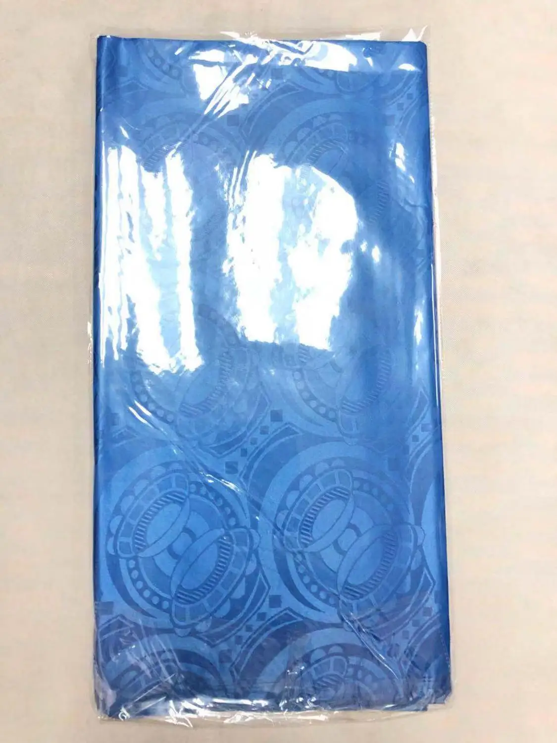 CNACI 10 ярдов ткань для одежды в африканском стиле синий Свадебный Материал Нигерия Дамаск жаккард Shadda текстиль Базен Riche морская парча