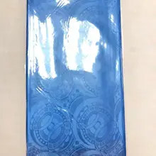 CNACI 10 ярдов ткань для одежды в африканском стиле синий Свадебный Материал Нигерия Дамаск жаккард Shadda текстиль Базен Riche морская парча