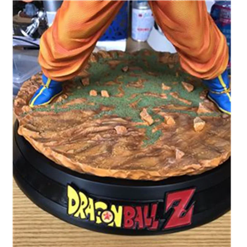 1" Dragon Ball Z статуя Супер Saiyan бюст Сон Гоку поднимает наппа полноразмерный портрет GK модель игрушки коробка 43 см Z2605