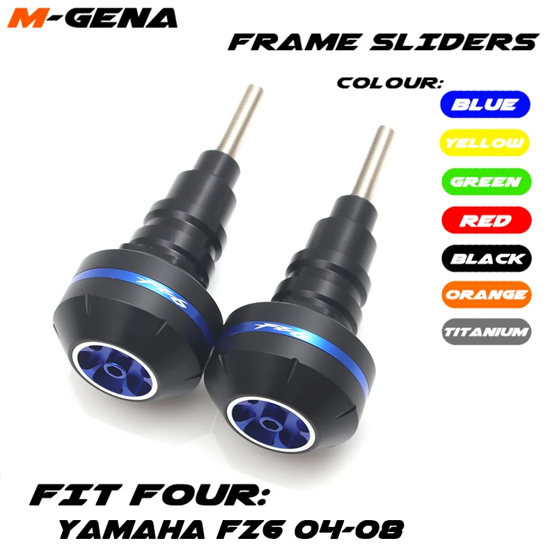 Мотоцикл CNC Краш Pad рамка ползунок Защитная защита для YAMAHA FZ6 FAZER 2006-2010 2007 2008 2009